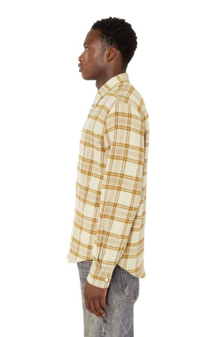 ディーゼル S-umbe-check-nw ブラウン/イエロー