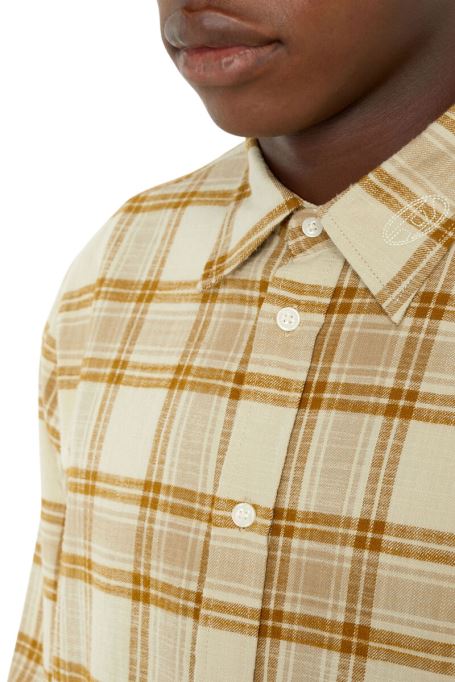 ディーゼル S-umbe-check-nw ブラウン/イエロー