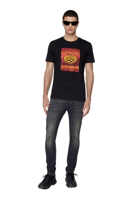 ディーゼル 1983 09d88 スキニー ジーンズ ブラック/ダークグレー