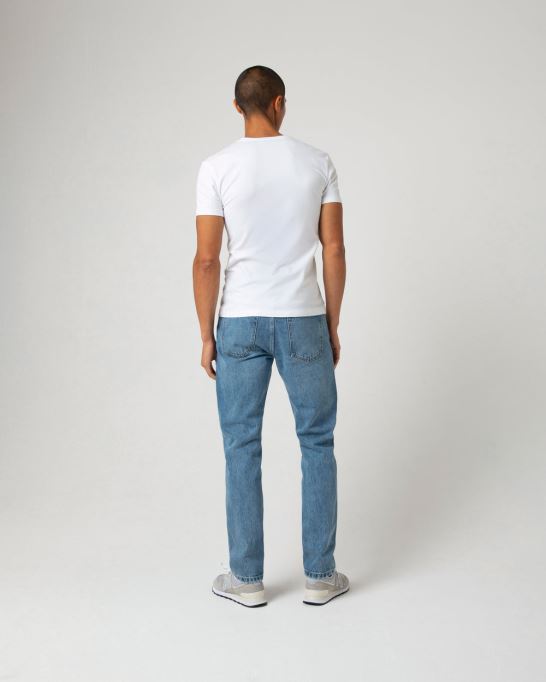 Kisco リラックス ストレート ビンテージ ブルー ディーゼル