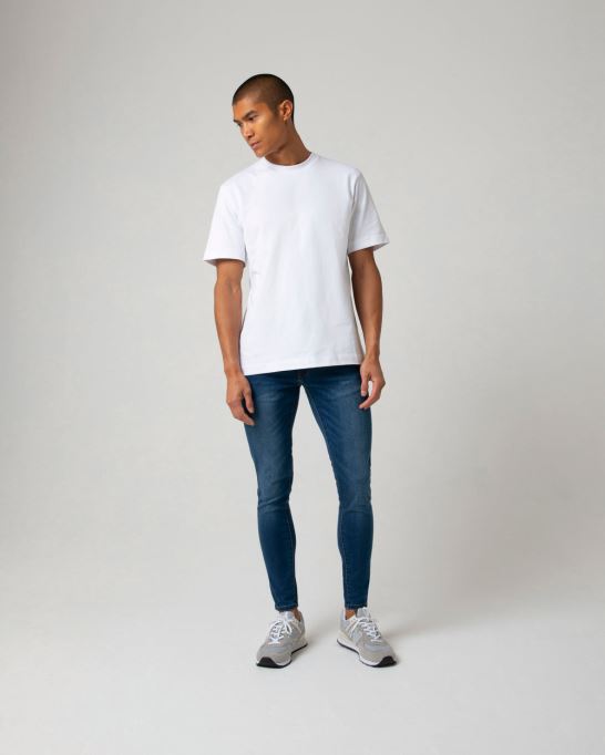 サクソンスキニーブライトブルーディーゼルミディアムブルー