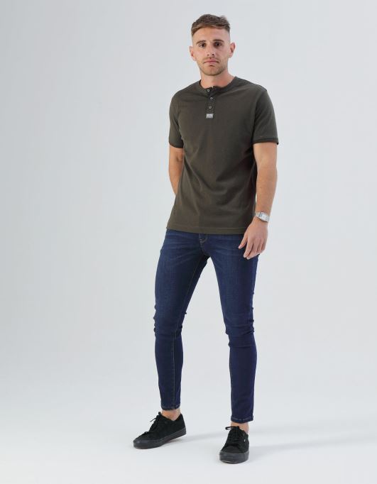 ディーゼル サクソン スキニー ダークブルー