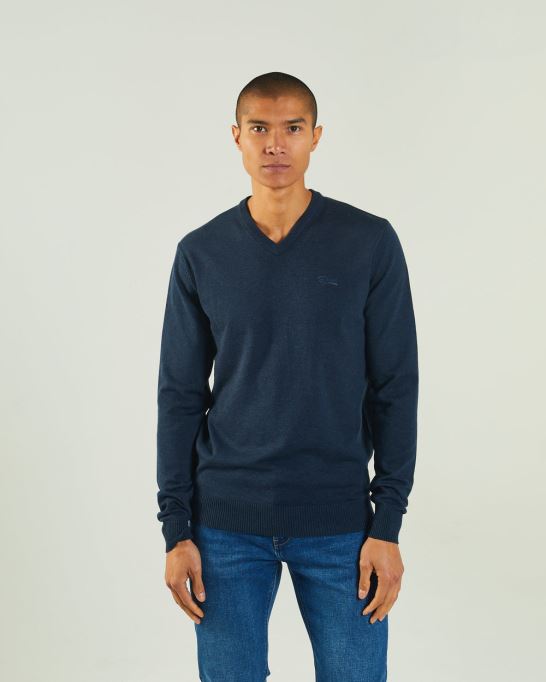 ディーゼル トニー V ネック ネイビー ブレザー