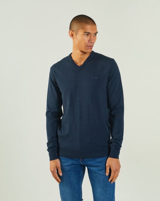 ディーゼル トニー V ネック ネイビー ブレザー