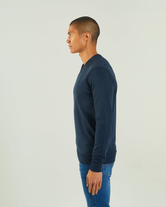 ディーゼル トニー V ネック ネイビー ブレザー