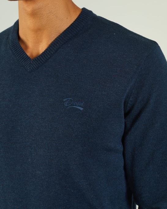 ディーゼル トニー V ネック ネイビー ブレザー