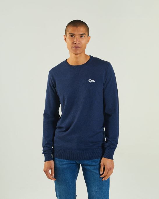 ディラン ラウンドネック ネイビー ブレザー ディーゼル