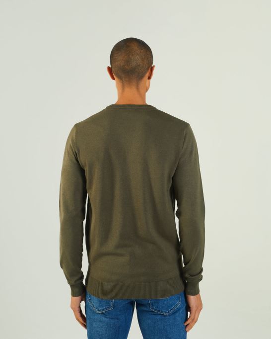 カーキ ディーゼル ディラン ラウンド ネック コンバット グリーン