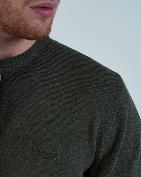 カーキデールラウンドネックコンバットグリーンディーゼル