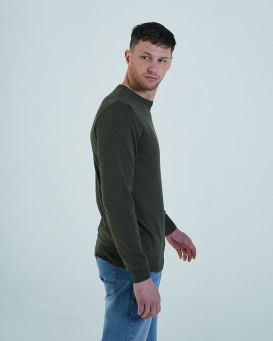 カーキデールラウンドネックコンバットグリーンディーゼル