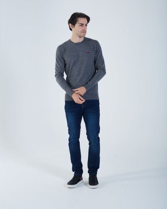 ディーゼルデールラウンドネックメルブラック