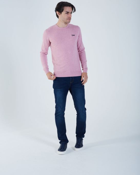 デール ラウンドネック カメオ ピンク ディーゼル