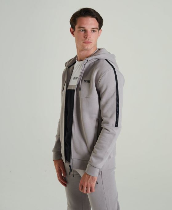 オクタヴィアン ジッパー 化石石 ディーゼル ライトグレー