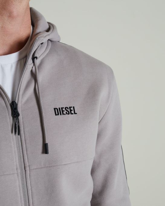 オクタヴィアン ジッパー 化石石 ディーゼル ライトグレー