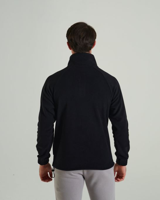 トロイの木馬フリース ハーフジップ ニュー ディーゼル ブラック