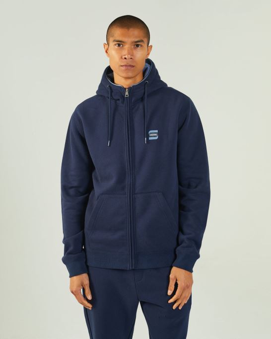 ディーゼル ハーヴェイ ジッパー ネイビー ブレザー