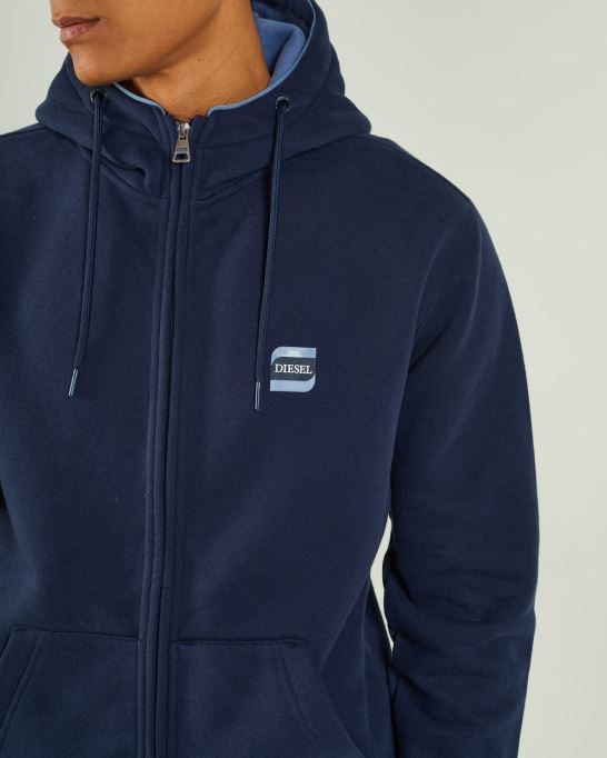 ディーゼル ハーヴェイ ジッパー ネイビー ブレザー