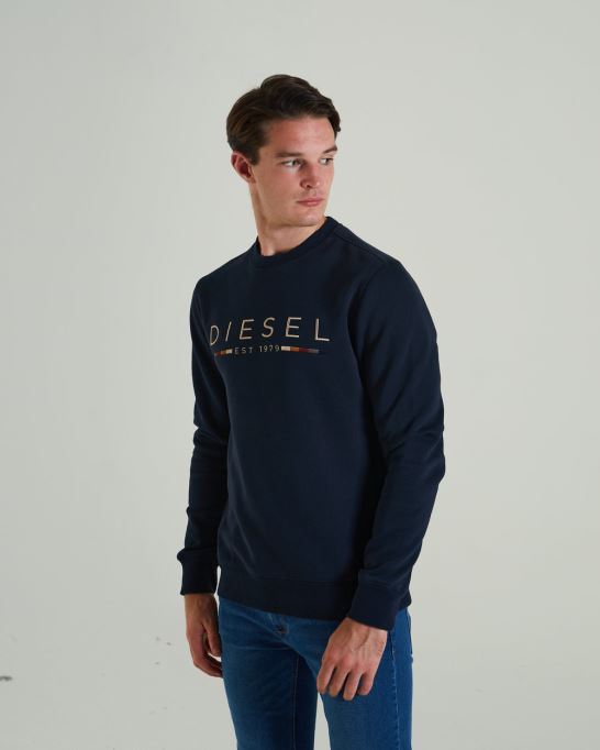 ディーゼル フレドリック スウェットシャツ スペースネイビー