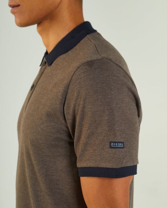 グレー ディーゼル デンゼル ポロ シルト ストーン