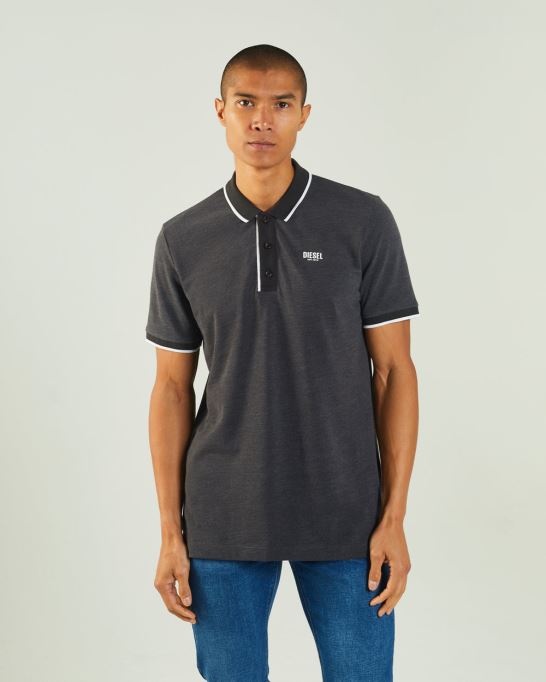 ディーゼル ジミー ポロ スコーピオン グレー