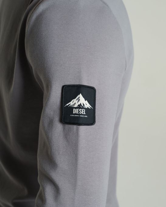 ディーゼル オリンピック Ls ティー ロック クライライム グレー