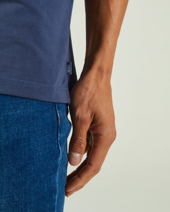 ディーゼル ロニー ティー スティール インディゴ ブルー