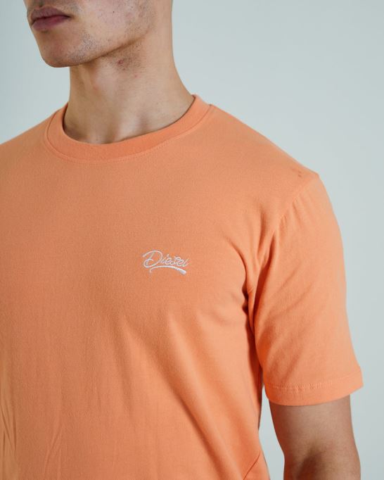 ディーゼル ベーシック スコット オー ネック ティー コスミック コーラル オレンジ