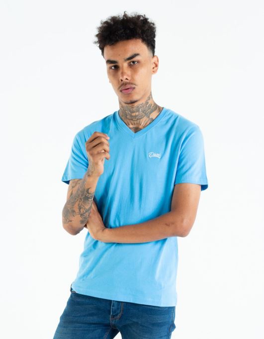 ディーゼルシャツ ベーシックスコット Vネック T ボニーブルー