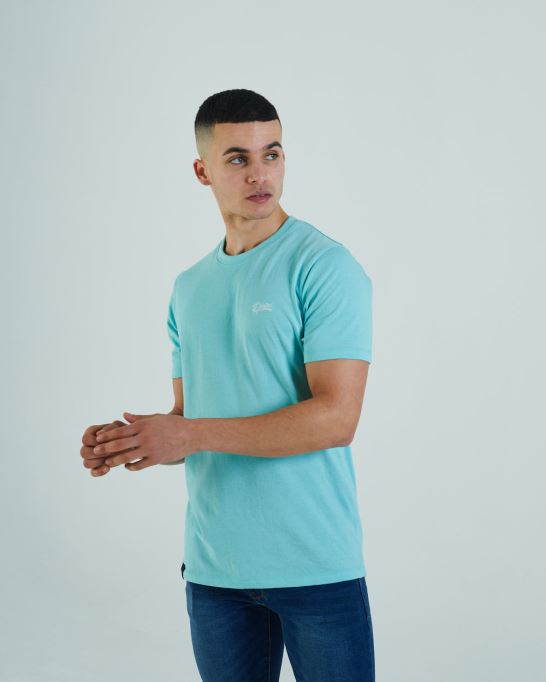 ベーシックマットオーネック ミントグリーン ディーゼルグリーン