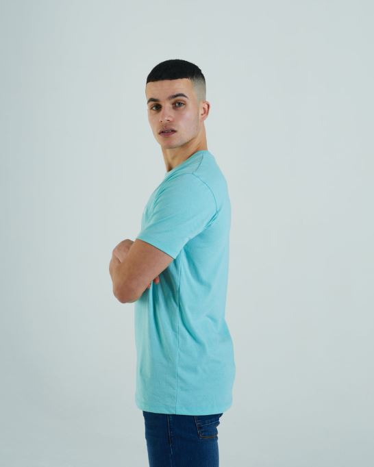 ベーシックマットオーネック ミントグリーン ディーゼルグリーン