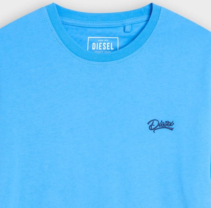 ベーシックなスコットネックシャツ ボニー ディーゼルブルー