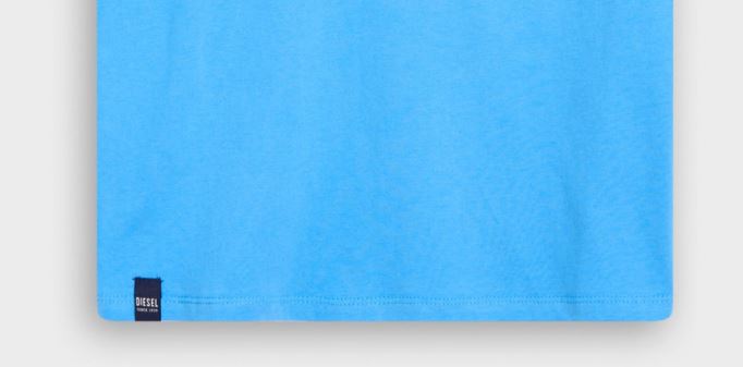 ベーシックなスコットネックシャツ ボニー ディーゼルブルー