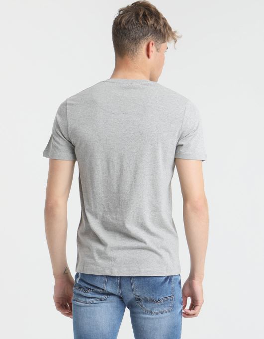 ベーシックなスコットvネックシャツ 採石場 ディーゼルグレー