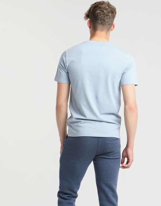 ベーシックマット オーネックティー カシミール ブルーディーゼル