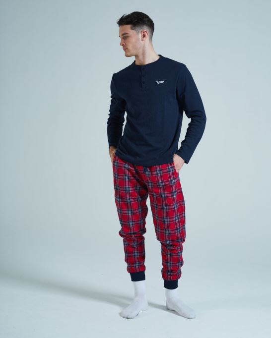 サイモン ラウンジセット レッド タータン ディーゼル タータン