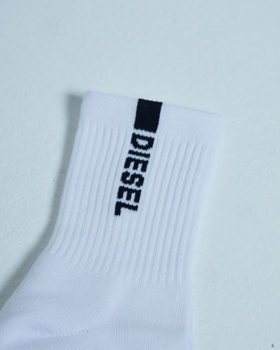 ディーゼル レインソックス 3足パック オプティック ホワイト