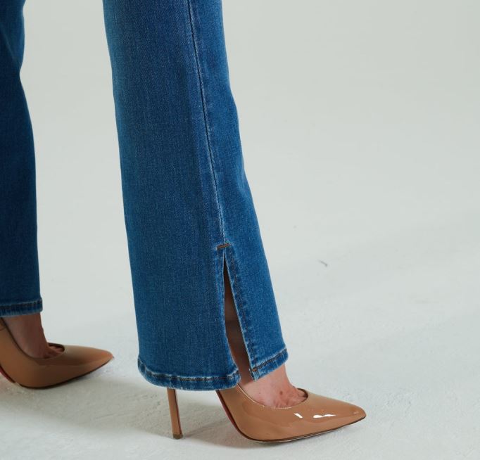 ジーナ ハイライズ ブートレグ ランドリー ブルー ディーゼル