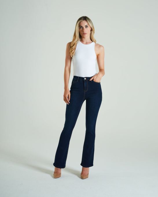 ジーナ ハイライズ ブートレグ インディゴ ブルー ディーゼル