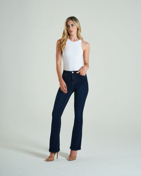 ジーナ ハイライズ ブートレグ インディゴ ブルー ディーゼル