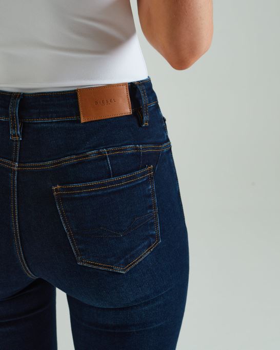 ジーナ ハイライズ ブートレグ インディゴ ブルー ディーゼル