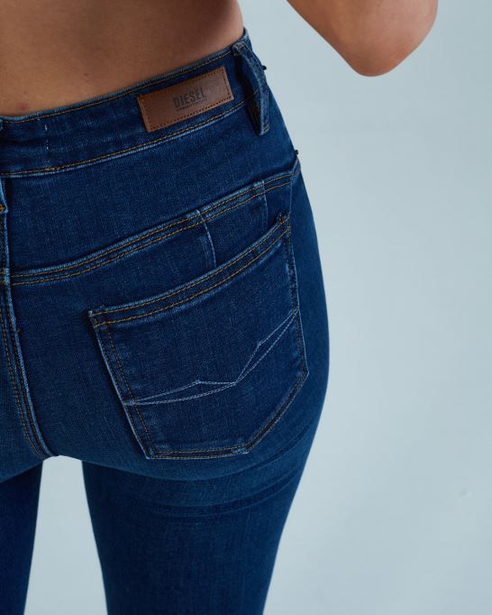 ジーナ ハイライズ ブートレグ ブルー ディーゼル