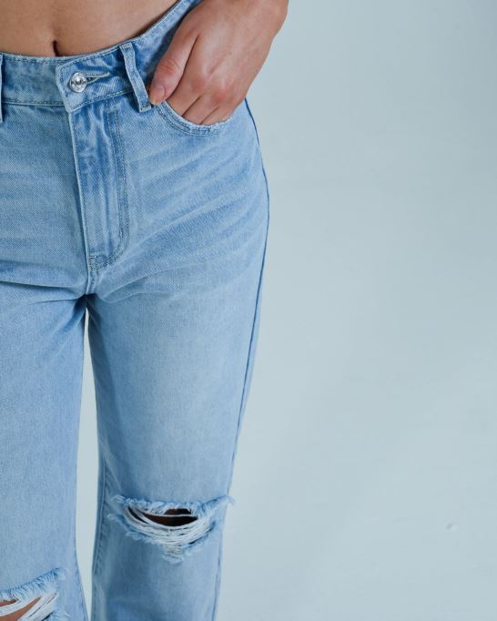 ディーゼル キャラ ワイドレッグ スカイブルー