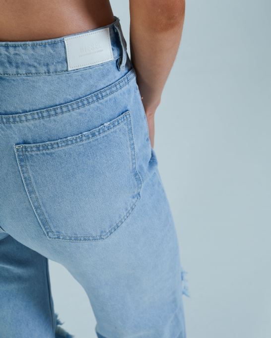 ディーゼル キャラ ワイドレッグ スカイブルー