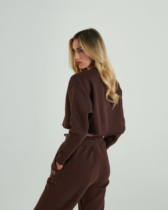 ディーゼル トゥルー クロップド セーター ディープ ココ ブラウン