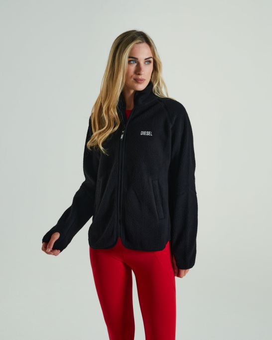 ニッキ フリース ジッパー ディーゼル ブラック