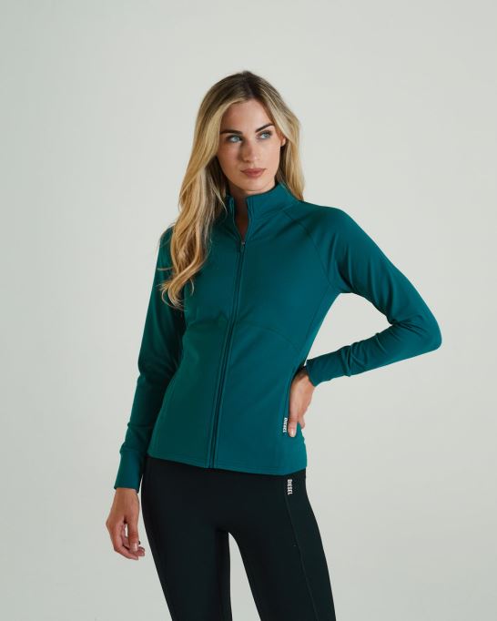 ディーゼル エンパワーメント ジッパー ティール グリーン グリーン