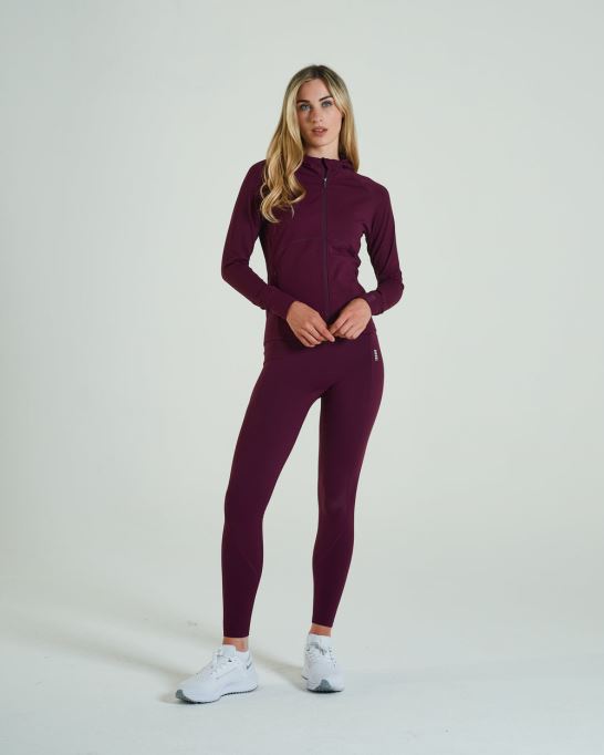 ディーゼル率直なフード ジッパー グレープ パープル