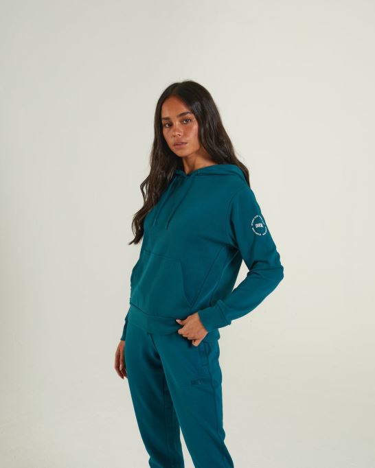 マーゴ・フッド ティールグリーン ディーゼルグリーン