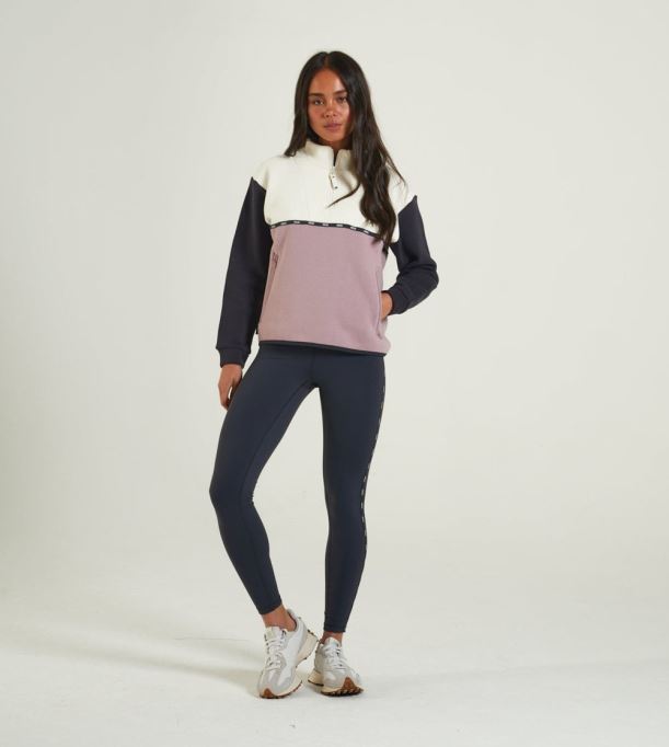 Marta ハーフジップ マルチディーゼルピンク