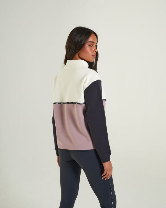 Marta ハーフジップ マルチディーゼルピンク